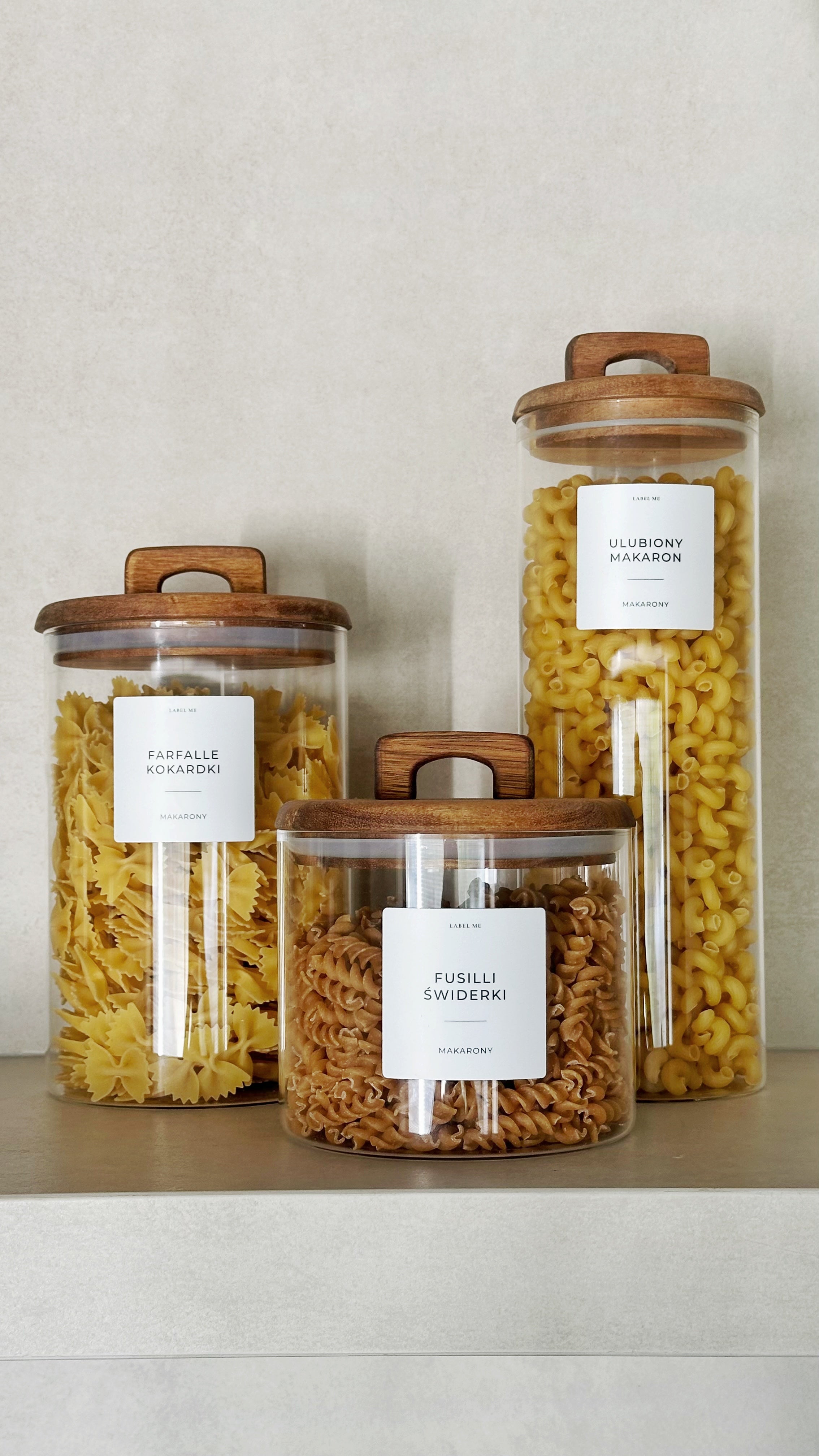 Etykiety SPOŻYWCZE - 84 szt. | Białe | Kwadratowe