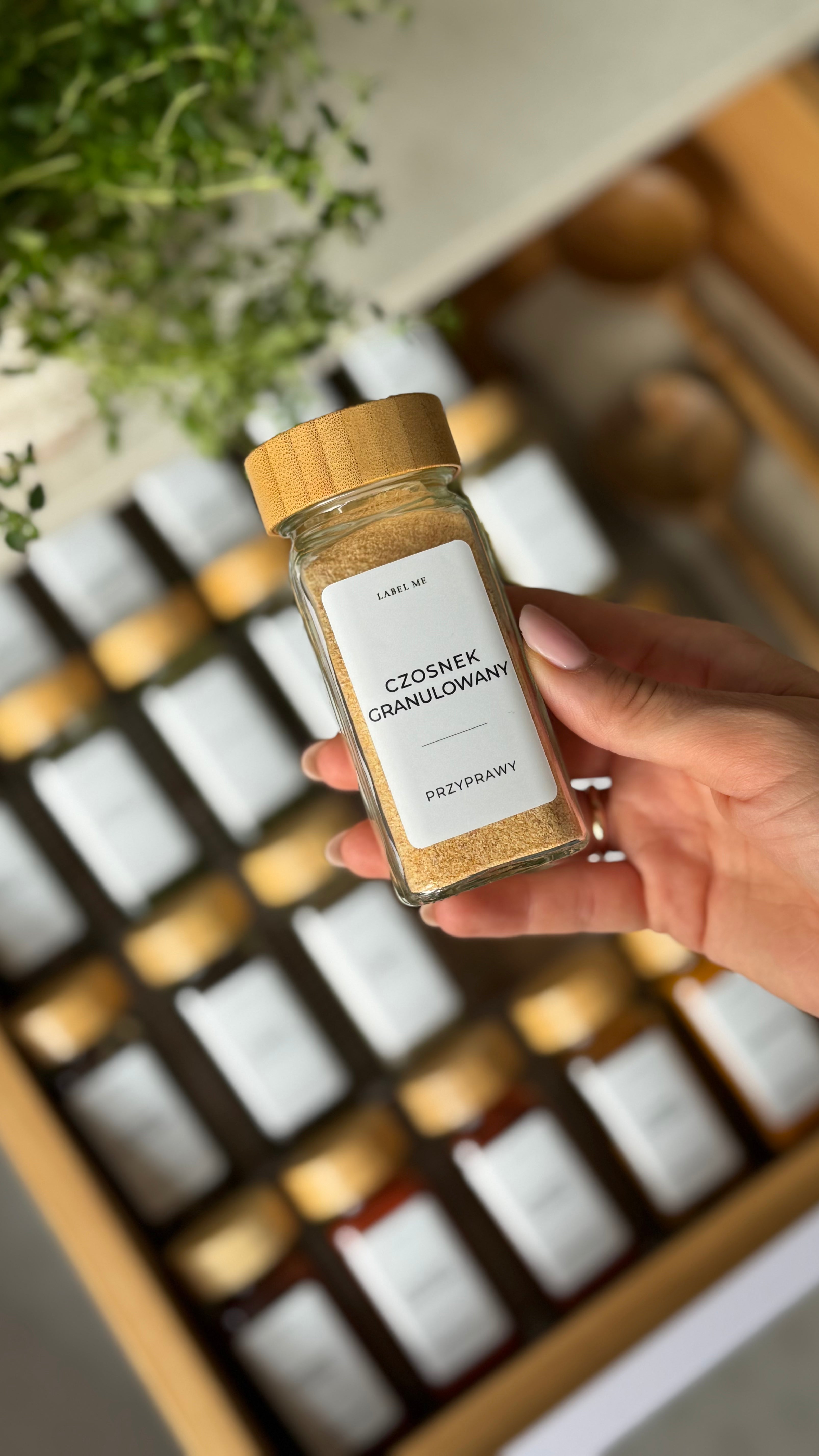 Etykiety na PRZYPRAWY - 100 szt. | Białe | Prostokątne