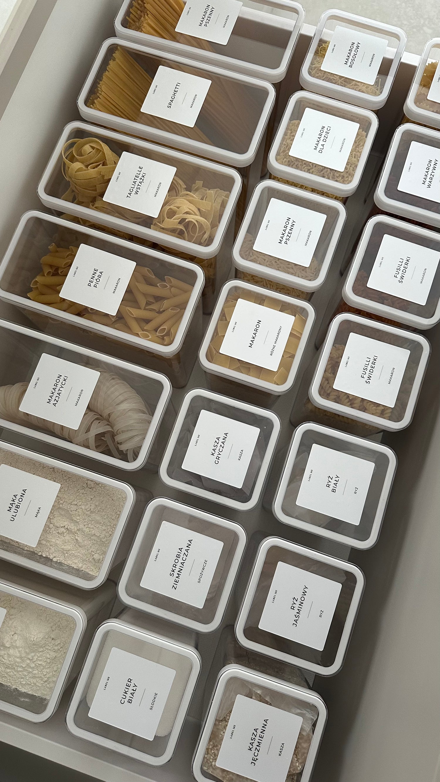 Etykiety SPOŻYWCZE - 84 szt. | Białe | Kwadratowe