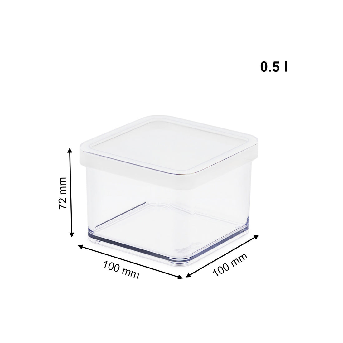 Pojemnik Rotho Loft 0,5l | Biały