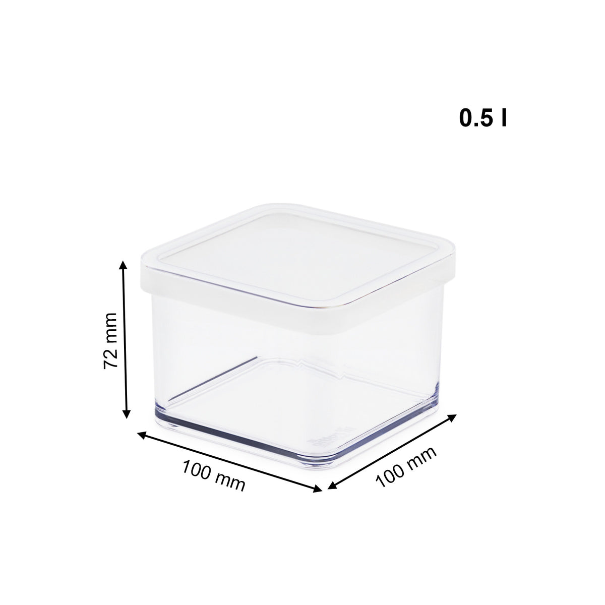Pojemnik Rotho Loft 0,5l | Biały