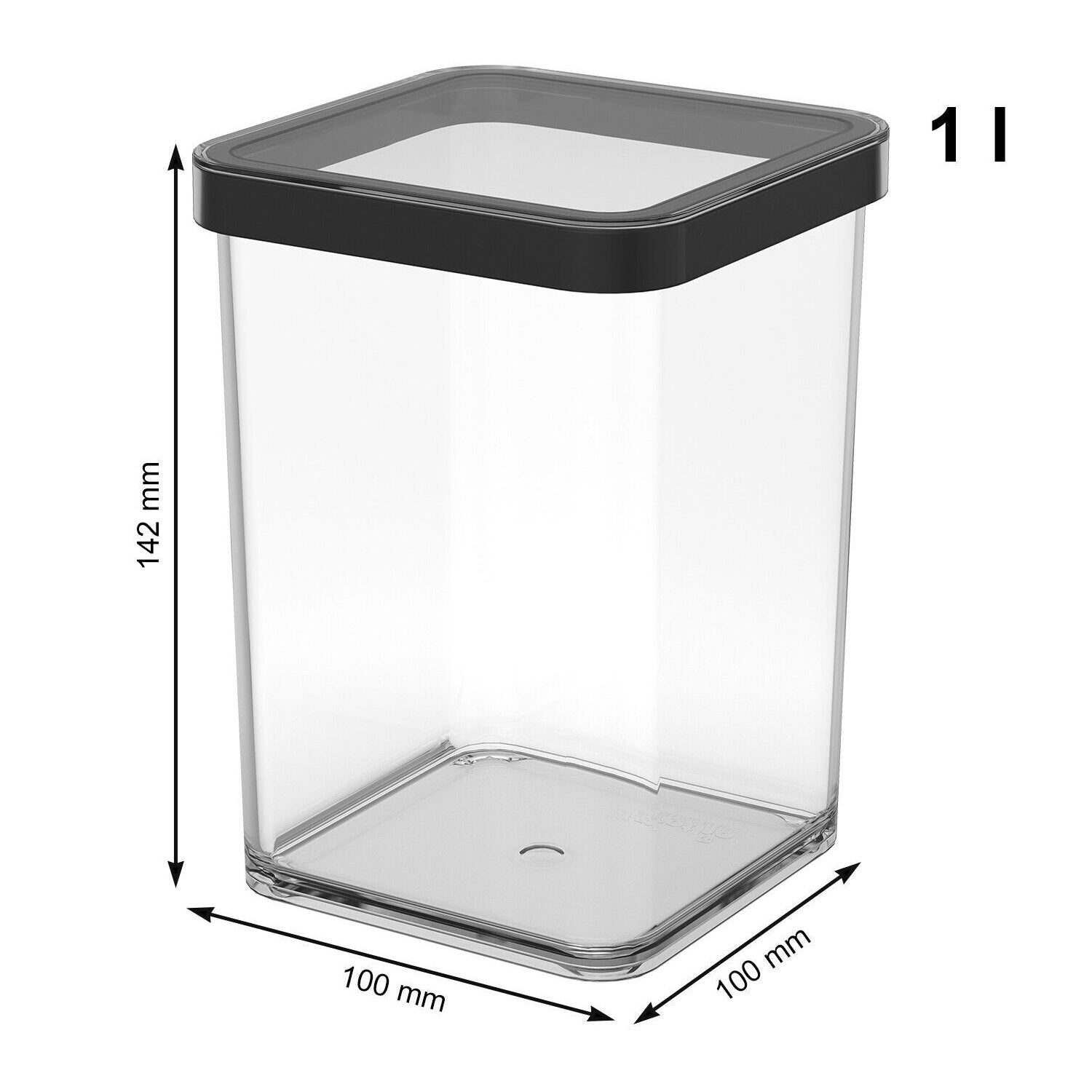 Pojemnik Rotho Loft 1,0l | Czarny