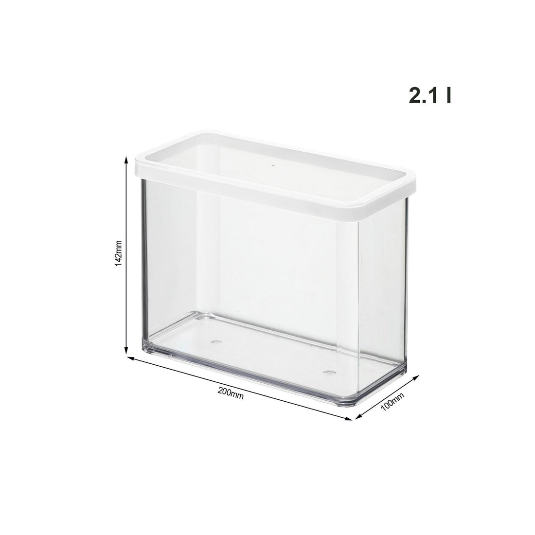 Pojemnik Rotho Loft 2,1l | Biały