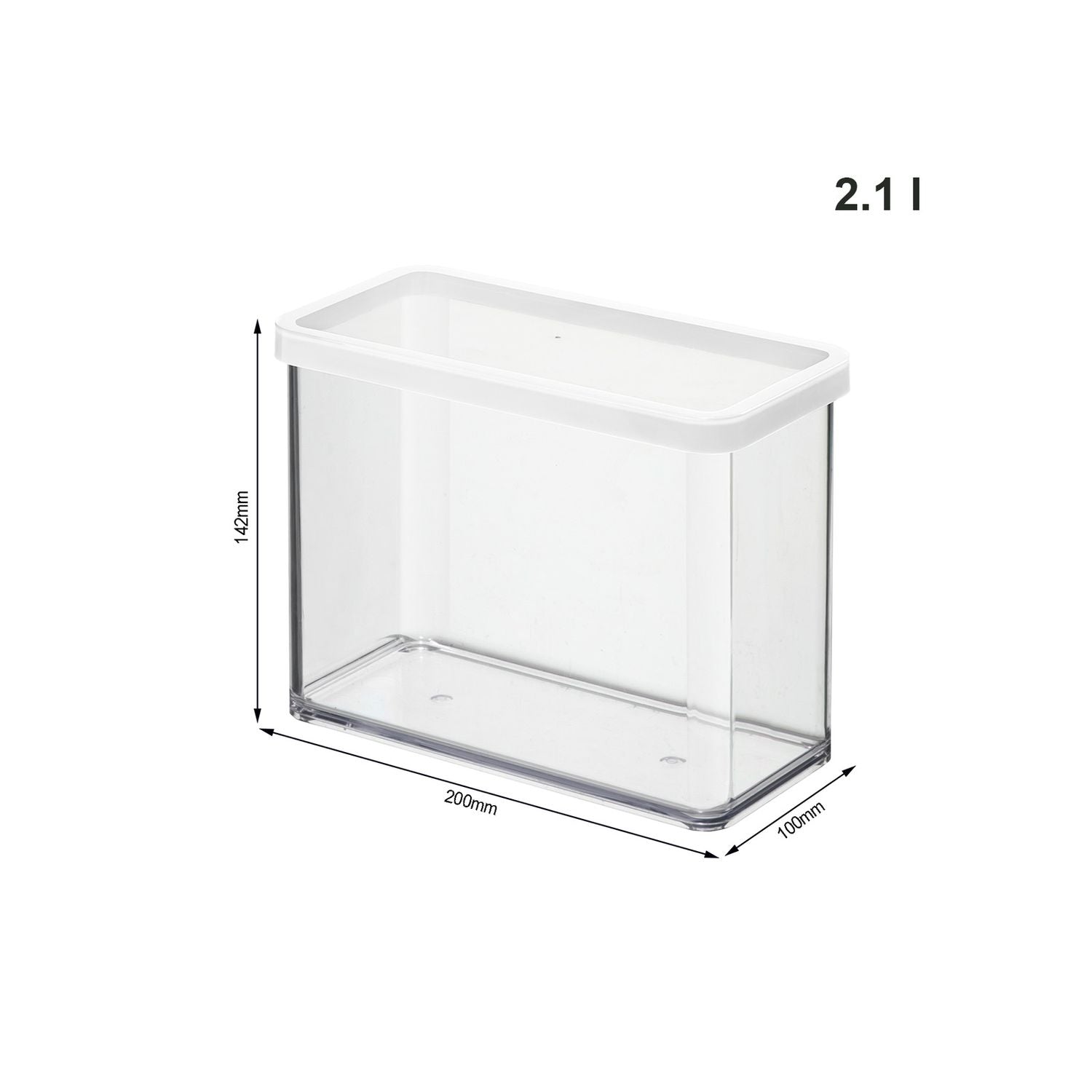 Pojemnik Rotho Loft 2,1l | Biały