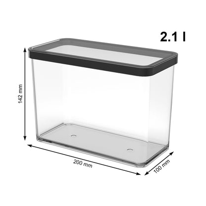 Pojemnik Rotho Loft 2,1l | Czarny