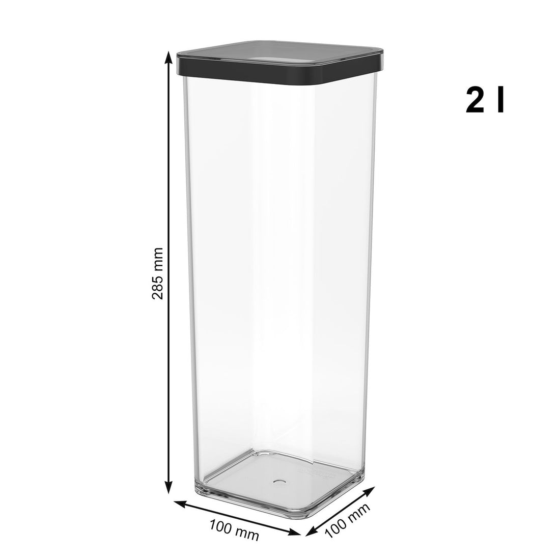 Pojemnik Rotho Loft 2,0l | Czarny